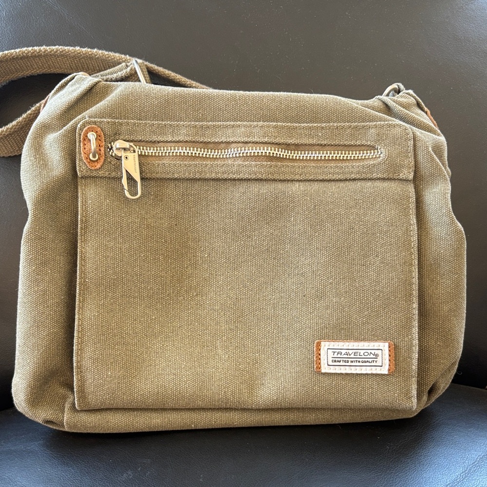 Travelon Khaki Messenger Bag